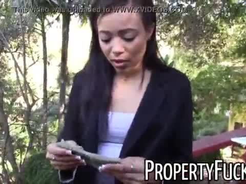 Young black real estate agent gets tricked into fucking pervert with camera