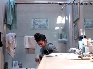 Teen spied in the shower, hidden cam