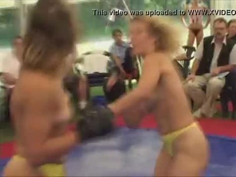 Topless Chick Fight