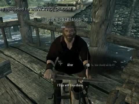 Riverwood slut bangs faendal, cheats with alvor, and ends with the town drunk.